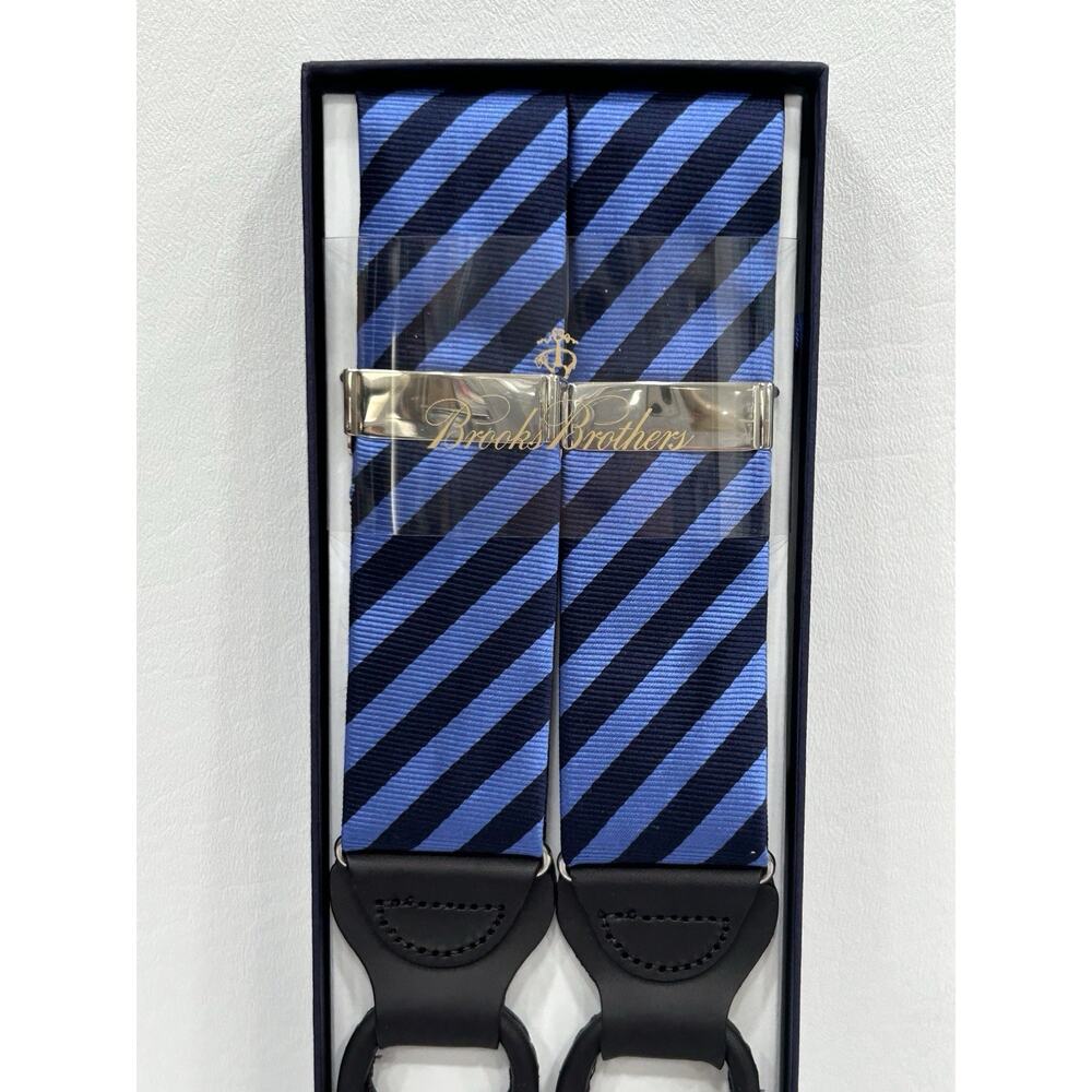 Brooks Brothers Solid Black Formal‎ Button Suspen… - image 3